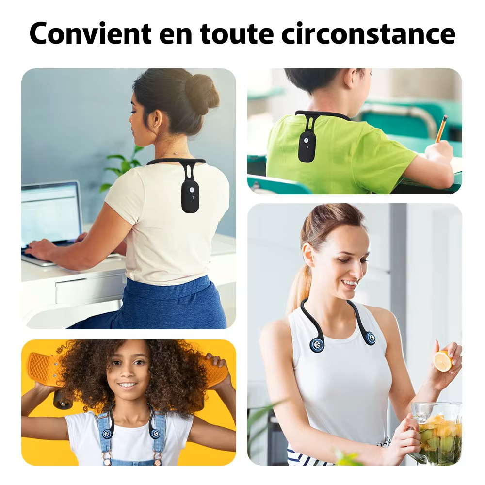 Correcteur de posture intelligent vue détaillée du dispositif portable