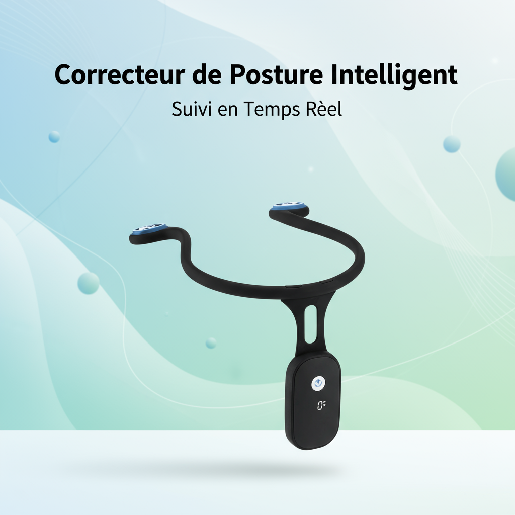 Correcteur de posture intelligent porté discrètement sous les vêtements en toute occasion